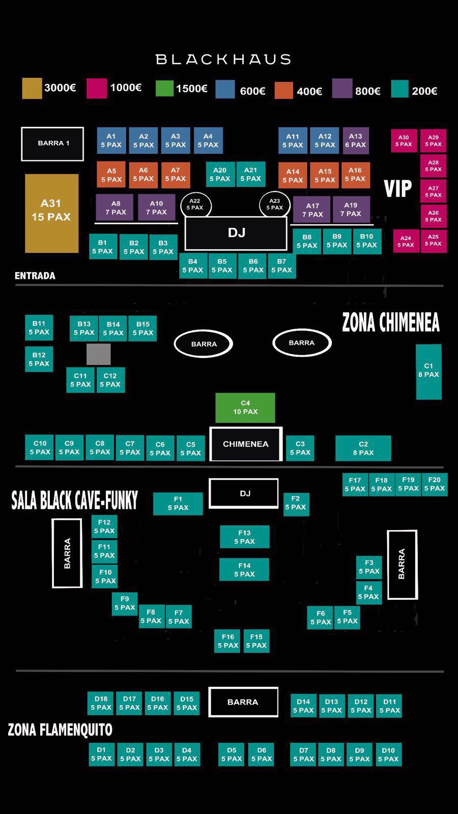 plano discoteca Blackhaus